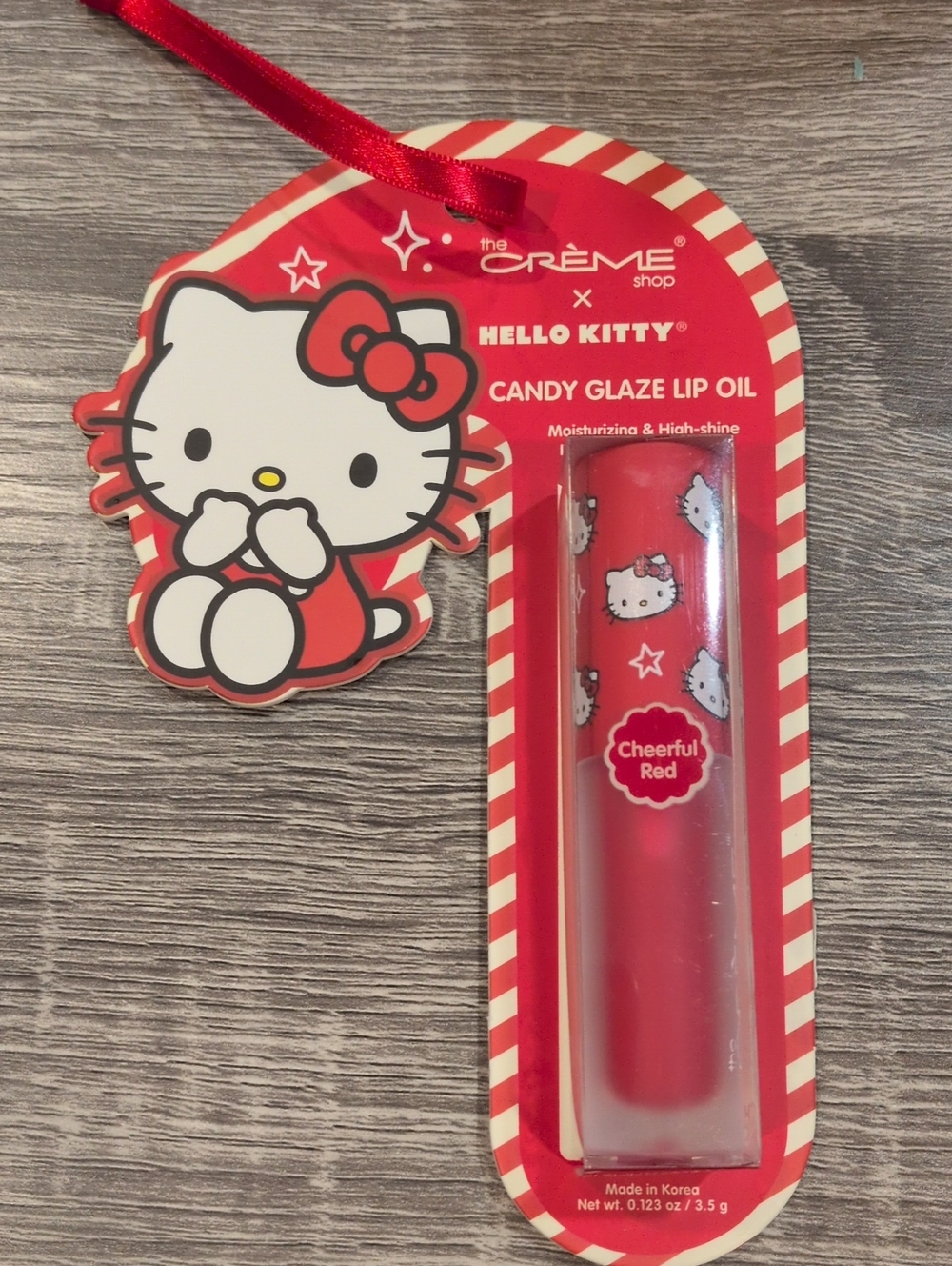 The Creme Shop Cheerful Red Lipgloss Ornament